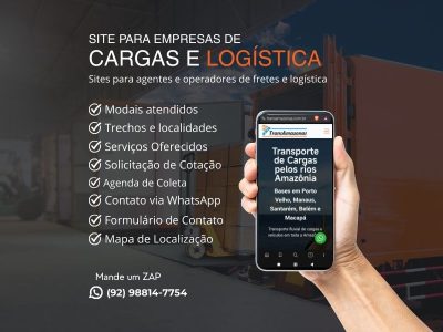 Criamos Sites para Empresas de Fretes e Logística!